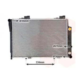 Radiateur, refroidissement du moteur VAN WEZEL 30002147