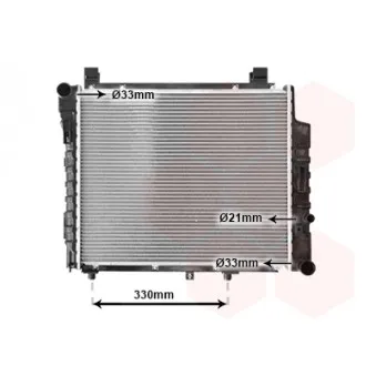 Radiateur, refroidissement du moteur VAN WEZEL 30002155