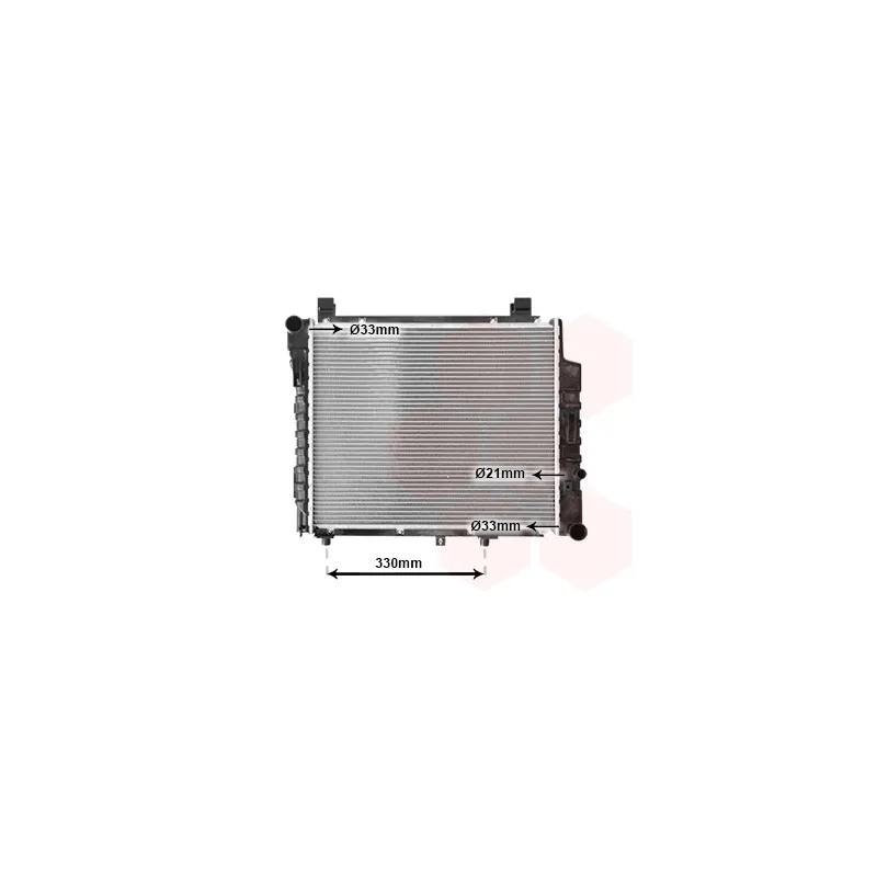 Radiateur, refroidissement du moteur VAN WEZEL 30002155