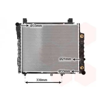 Radiateur, refroidissement du moteur VAN WEZEL 30002156