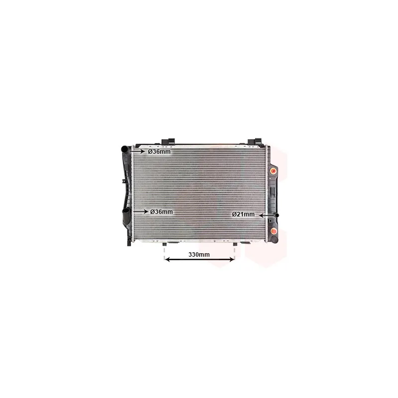 Radiateur, refroidissement du moteur VAN WEZEL 30002173