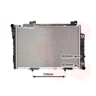 Radiateur, refroidissement du moteur VAN WEZEL 30002174