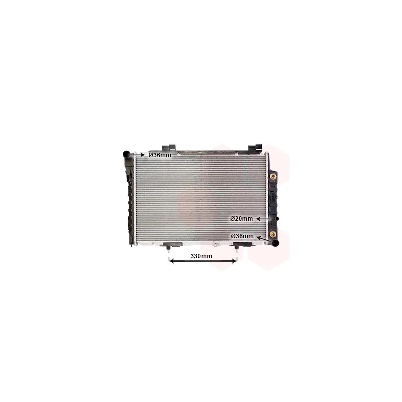 Radiateur, refroidissement du moteur VAN WEZEL 30002174