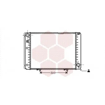Radiateur, refroidissement du moteur VAN WEZEL 30002175
