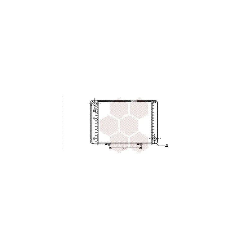 Radiateur, refroidissement du moteur VAN WEZEL 30002175
