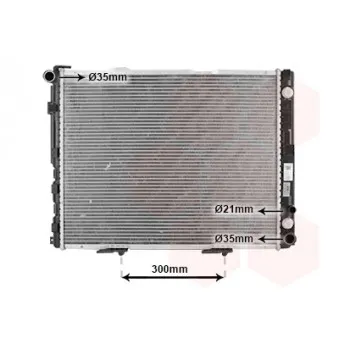 Radiateur, refroidissement du moteur VAN WEZEL 30002177