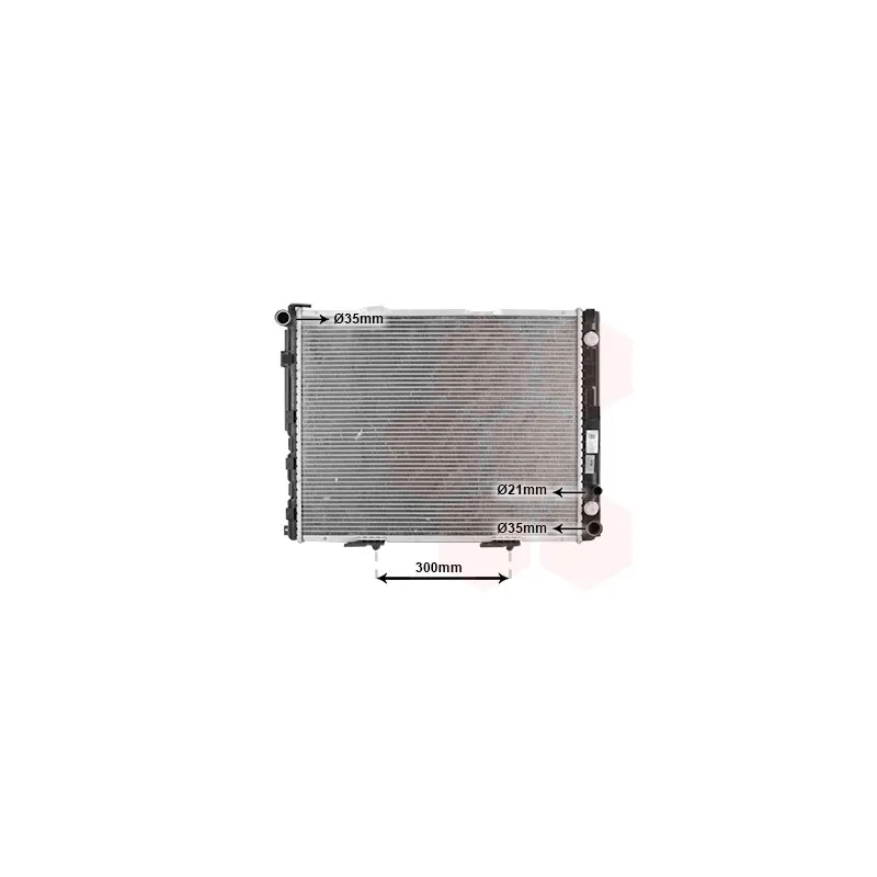 Radiateur, refroidissement du moteur VAN WEZEL 30002177
