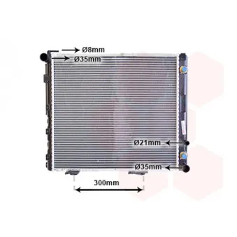 Radiateur, refroidissement du moteur VAN WEZEL 30002178