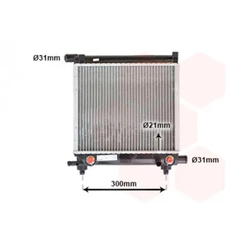Radiateur, refroidissement du moteur VAN WEZEL 30002179