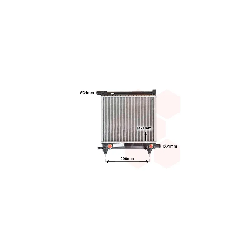 Radiateur, refroidissement du moteur VAN WEZEL 30002179