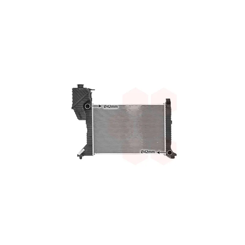 Radiateur, refroidissement du moteur VAN WEZEL 30002181