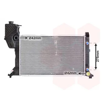 Radiateur, refroidissement du moteur VAN WEZEL 30002182