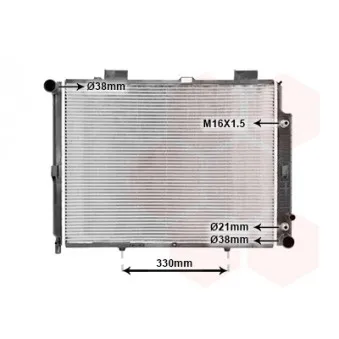 Radiateur, refroidissement du moteur VAN WEZEL 30002189