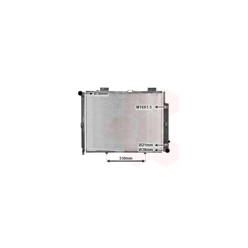 Radiateur, refroidissement du moteur VAN WEZEL 30002189