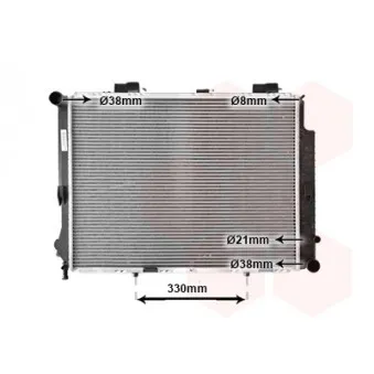 Radiateur, refroidissement du moteur VAN WEZEL 30002191