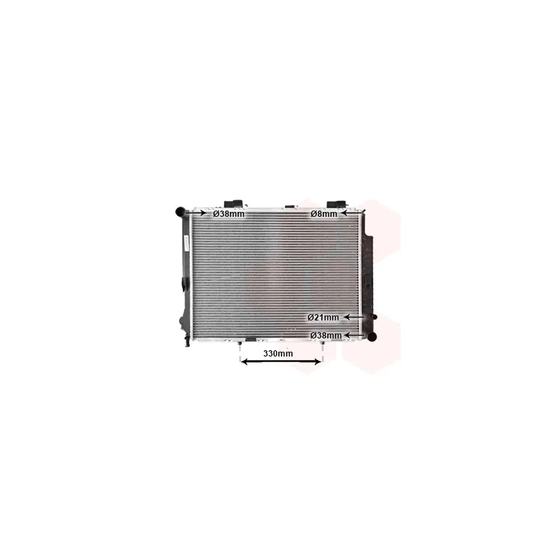 Radiateur, refroidissement du moteur VAN WEZEL 30002191