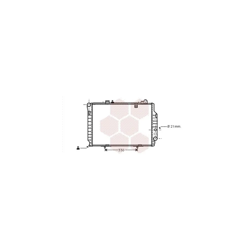 Radiateur, refroidissement du moteur VAN WEZEL 30002203