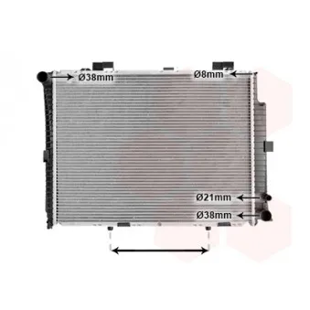 Radiateur, refroidissement du moteur VAN WEZEL 30002208