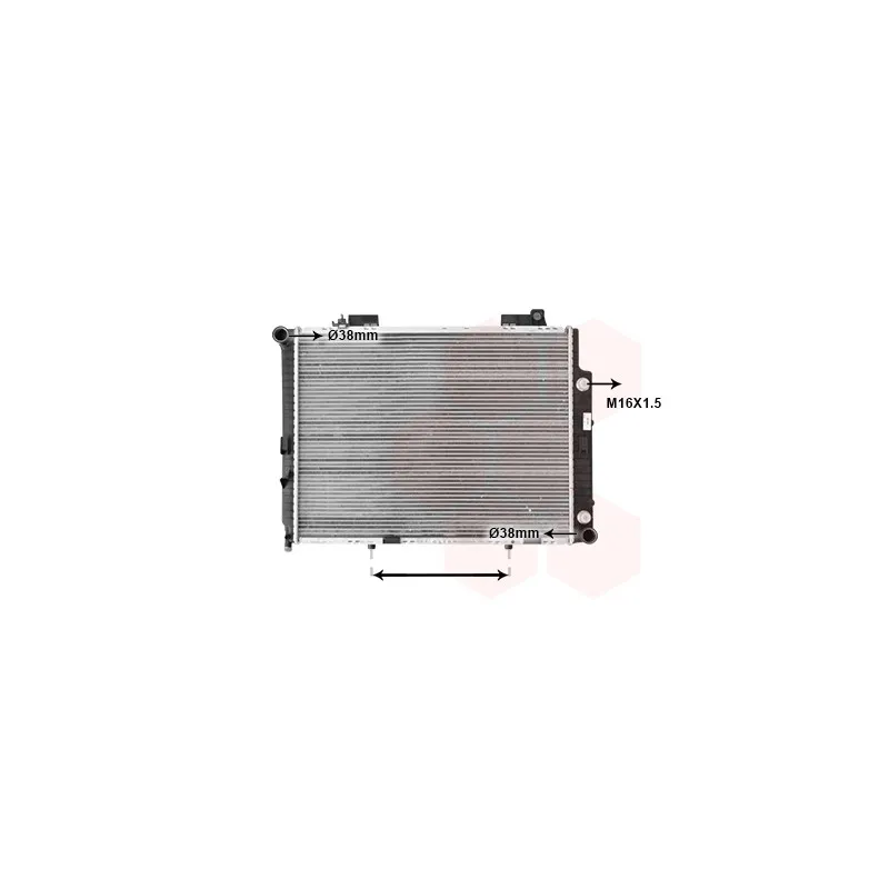 Radiateur, refroidissement du moteur VAN WEZEL 30002209