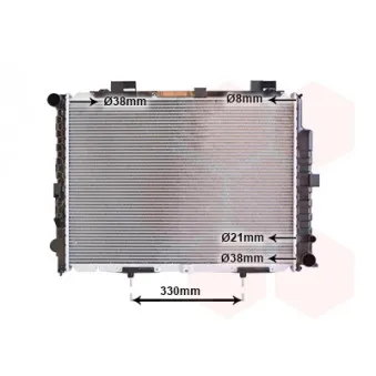 Radiateur, refroidissement du moteur VAN WEZEL 30002228