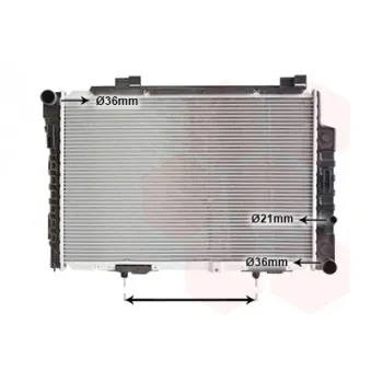 Radiateur, refroidissement du moteur VAN WEZEL 30002230