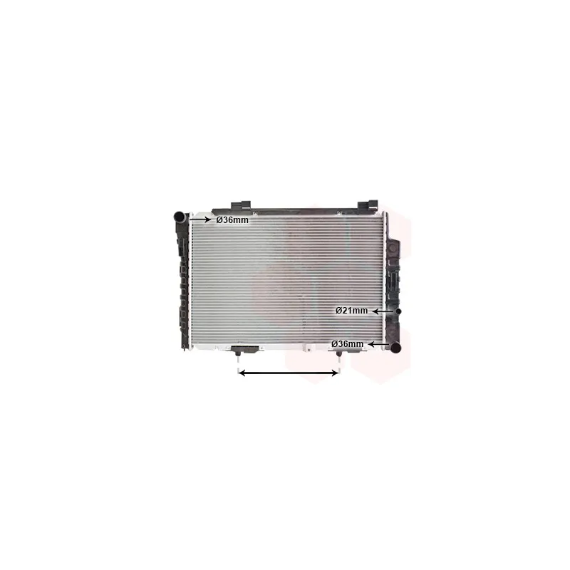 Radiateur, refroidissement du moteur VAN WEZEL 30002230