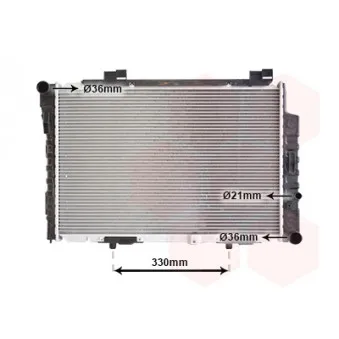 Radiateur, refroidissement du moteur VAN WEZEL 30002234