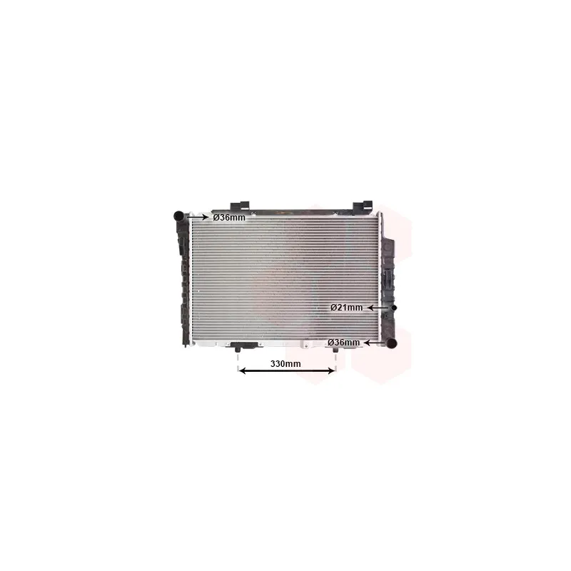 Radiateur, refroidissement du moteur VAN WEZEL 30002234