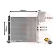 Radiateur, refroidissement du moteur VAN WEZEL 30002243 - Visuel 1