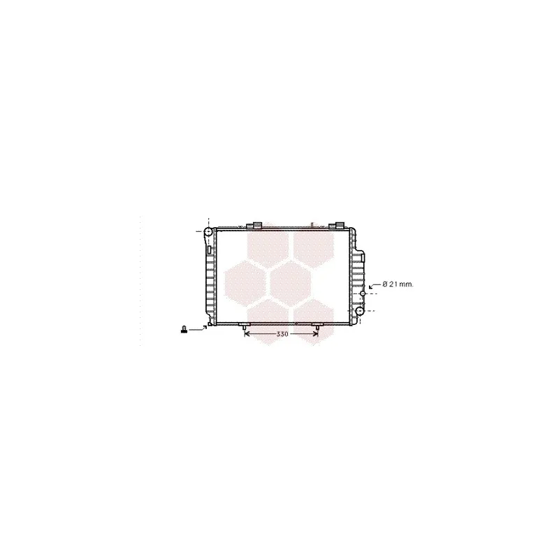 Radiateur, refroidissement du moteur VAN WEZEL 30002263