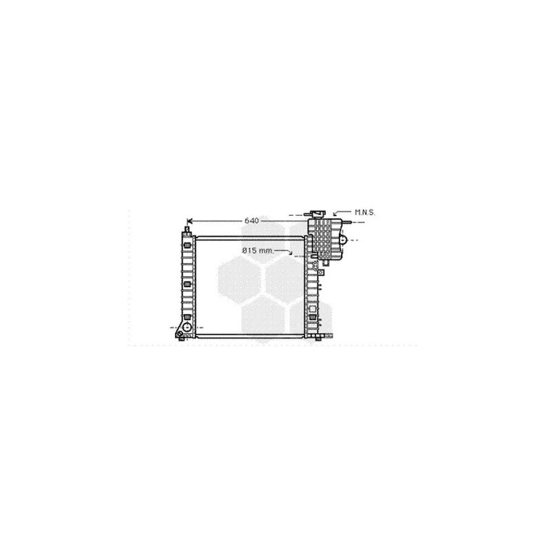 Radiateur, refroidissement du moteur VAN WEZEL 30002264