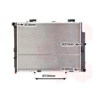 Radiateur, refroidissement du moteur VAN WEZEL 30002287