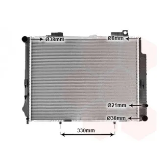 Radiateur, refroidissement du moteur VAN WEZEL 30002302