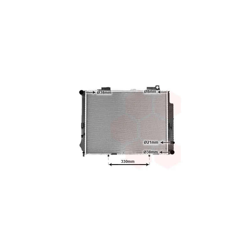 Radiateur, refroidissement du moteur VAN WEZEL 30002302