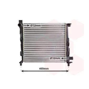 Radiateur, refroidissement du moteur VAN WEZEL 30002310