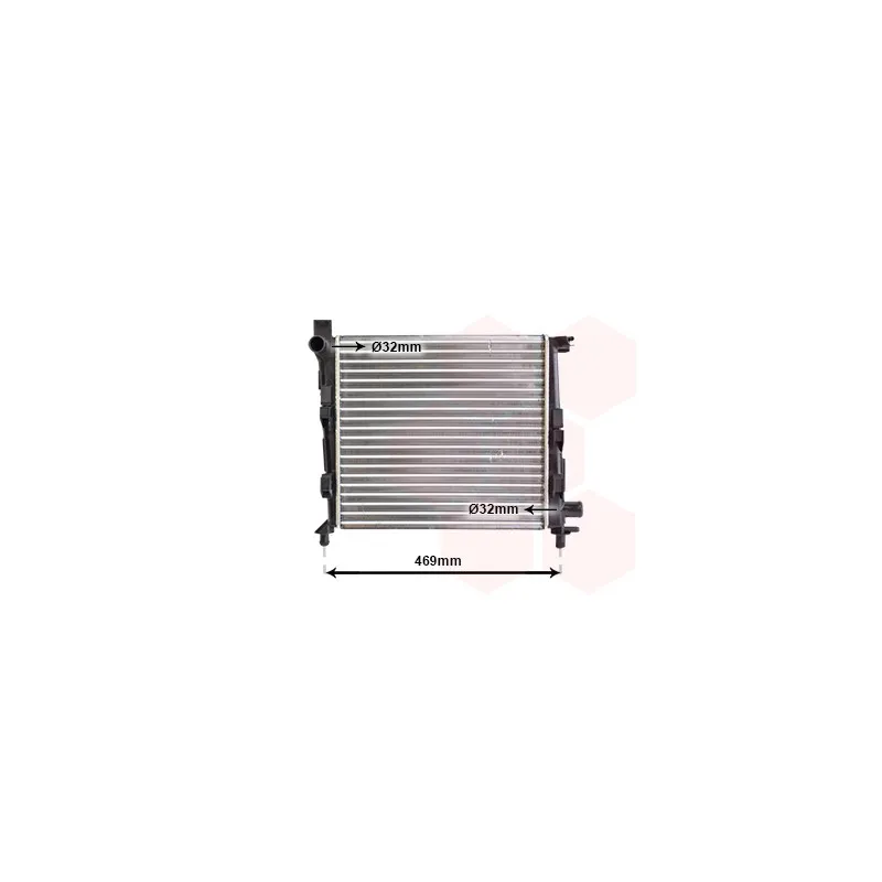 Radiateur, refroidissement du moteur VAN WEZEL 30002310