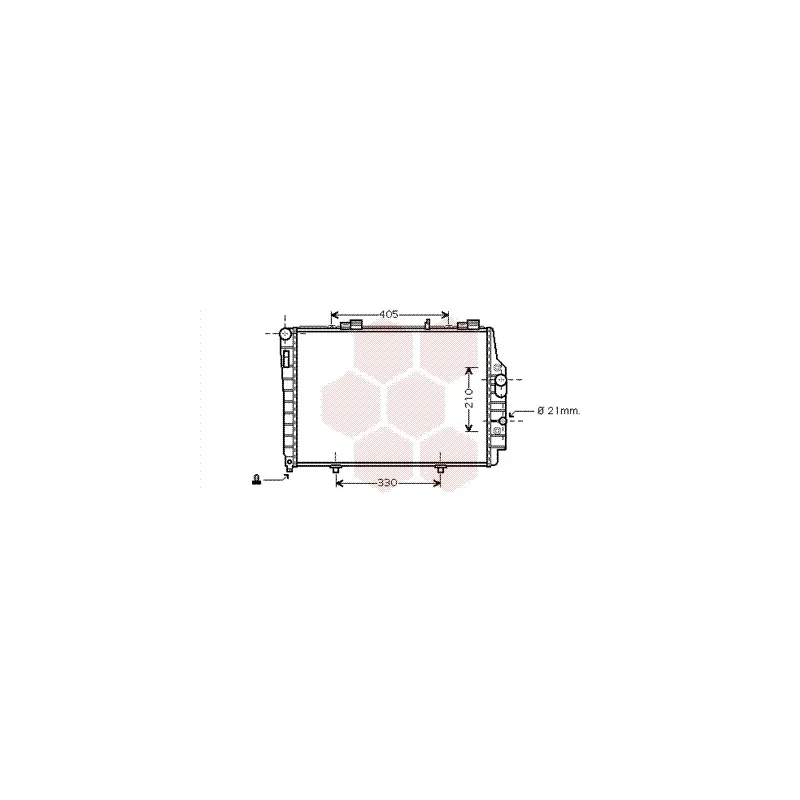 Radiateur, refroidissement du moteur VAN WEZEL 30002337