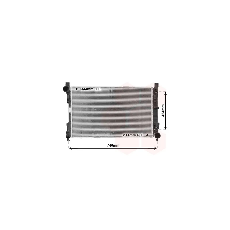 Radiateur, refroidissement du moteur VAN WEZEL 30002339