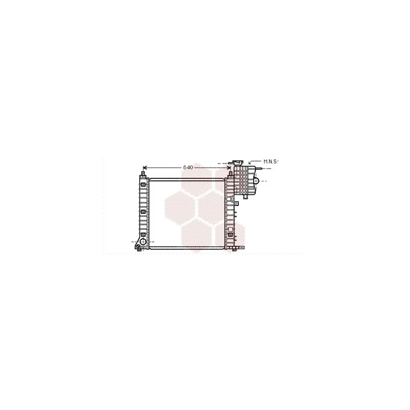 Radiateur, refroidissement du moteur VAN WEZEL 30002348