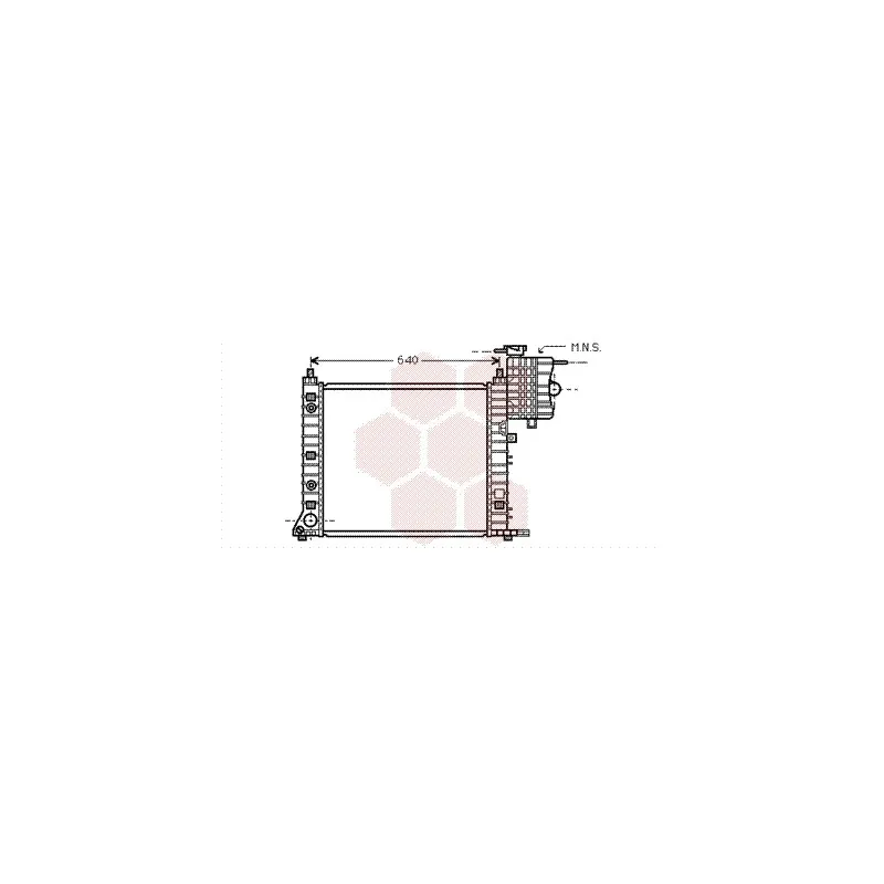 Radiateur, refroidissement du moteur VAN WEZEL 30002350