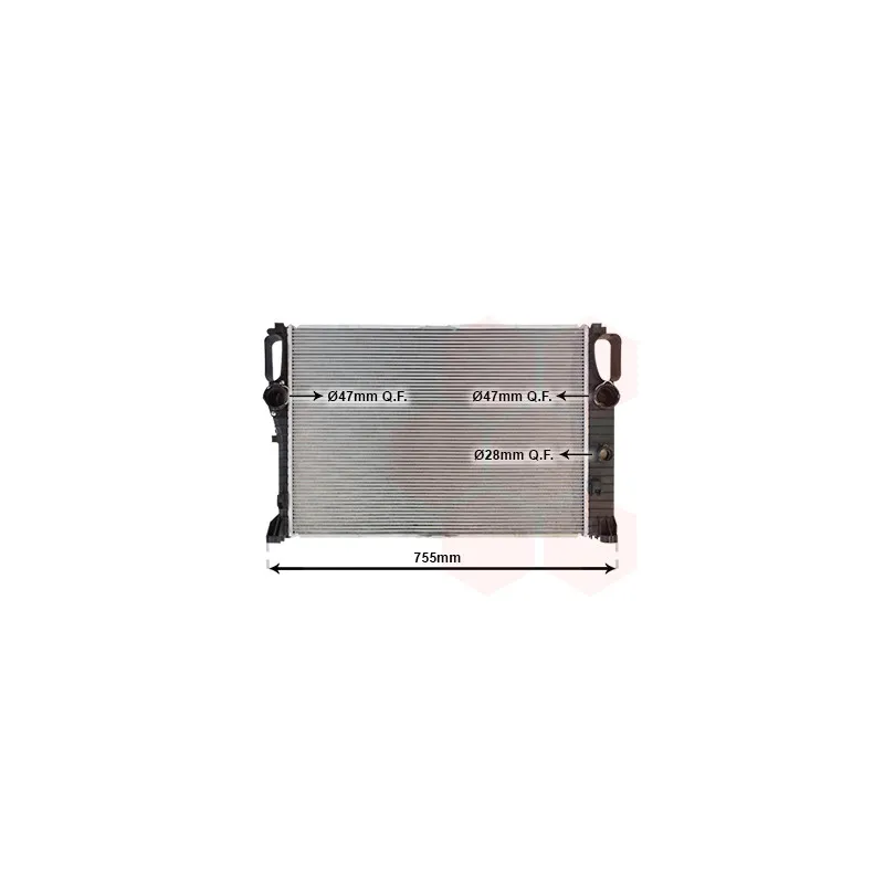 Radiateur, refroidissement du moteur VAN WEZEL 30002459