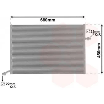 Radiateur, refroidissement du moteur VAN WEZEL 30002712