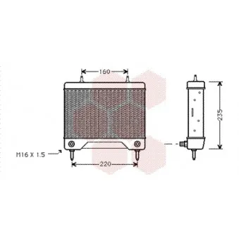 Radiateur d'huile VAN WEZEL 30003115