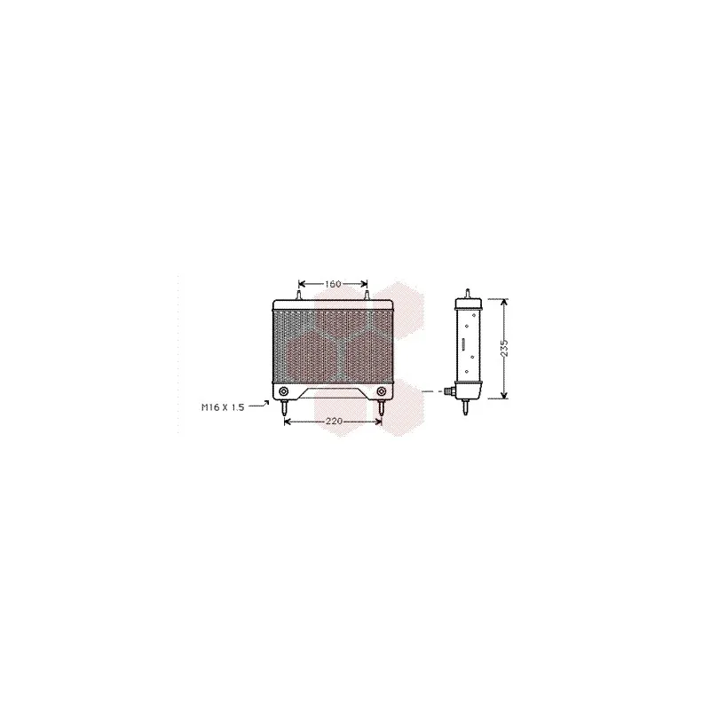 Radiateur d'huile VAN WEZEL 30003115