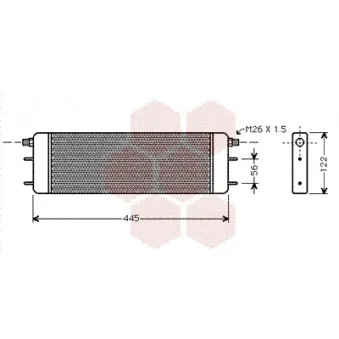 Radiateur d'huile VAN WEZEL 30003139