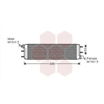 Radiateur d'huile VAN WEZEL 30003532
