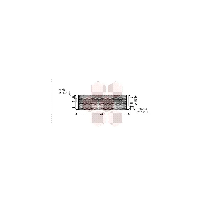 Radiateur d'huile VAN WEZEL 30003532