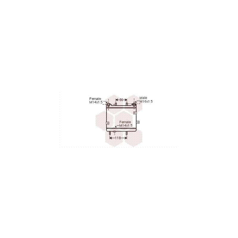 Radiateur d'huile VAN WEZEL 30003540