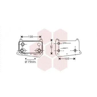 Radiateur d'huile VAN WEZEL 30003552