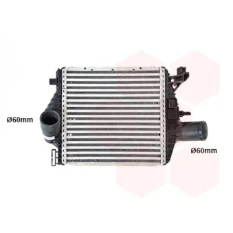 Intercooler, échangeur VAN WEZEL 30004357